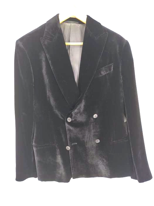 ARMANI COLLEZIONI（アルマーニコレツィオーニ） ベロア ダブルブレストジャケット メンズ アウター