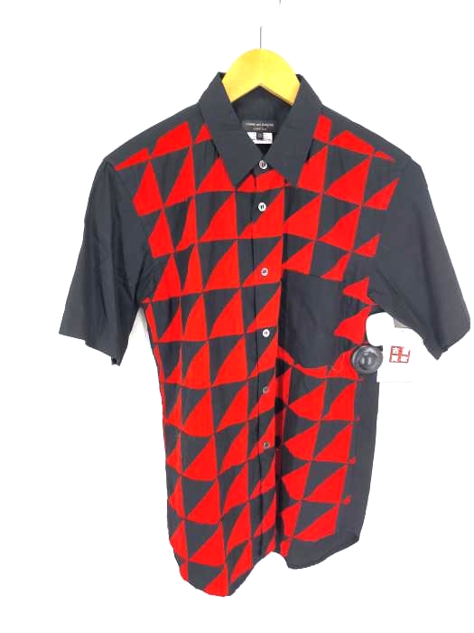 COMME des GARCONS HOMME PLUS（コムデギャルソンオムプリュス） ad2011 トライアングルパッチワークポケットシャツ メンズ トップス