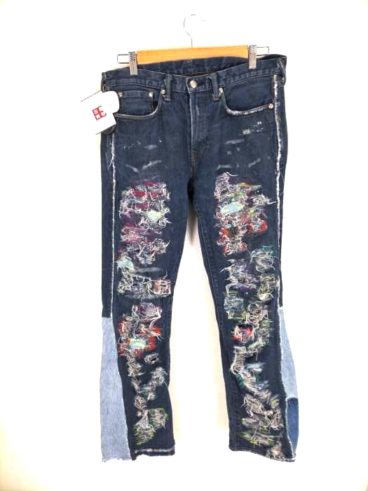 dot.K(ドットケー) flare destroy denim pants メンズ パンツ