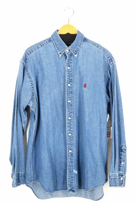 RALPH LAUREN (ラルフローレン) ワンポイントBIGデニムシャツ メンズ トップス