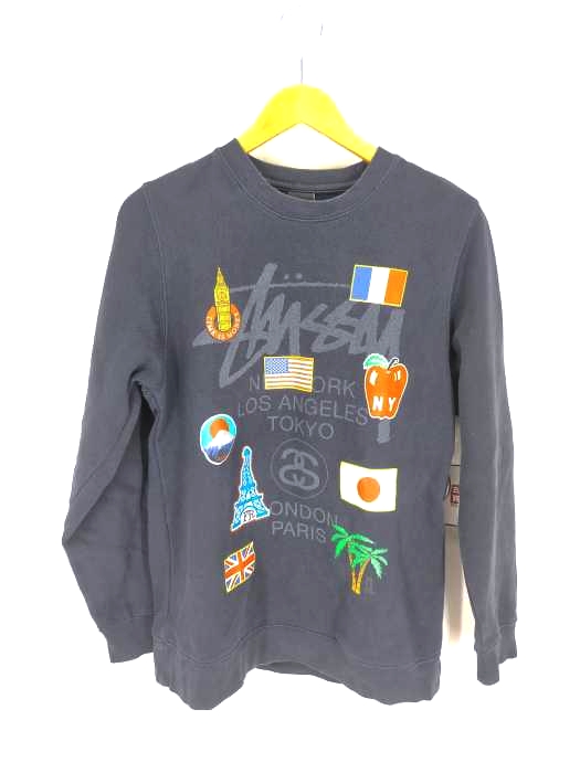 Stussy（ステューシー） 00s WORLD TOUR プリントスウェット メンズ トップス
