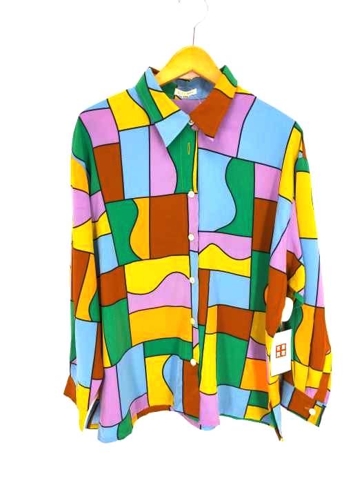 USED古着（ユーズドフルギ） LUI CARIN 総柄シャツ メンズ トップス
