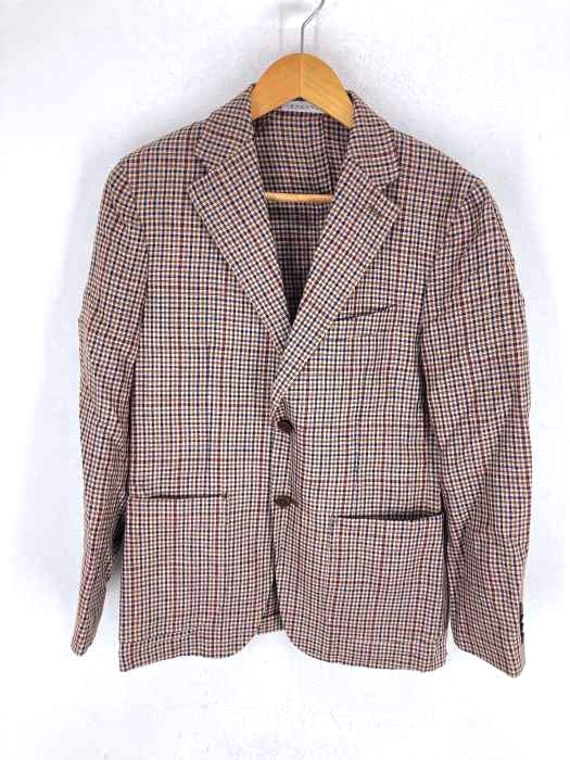 ETONNE（エトネ） Linen Cotton Shepherd Plaid Jacket メンズ アウター