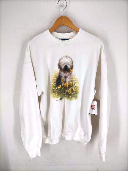 Hanes（ヘインズ） 90s GIORDANO プリントクルーネックスウェット メンズ トップス