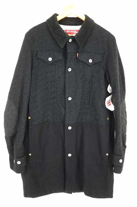 Levi's × JUNYA WATANABE COMME des GARCONS MAN（リーバイスジュンヤ ワタナベコム デ ギャルソンマン） AD2015 ツイード切替コート メンズ アウター