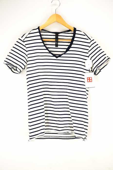 wjk（ダブルジェイケイ） コットン ボーダー半袖Tシャツ メンズ トップス