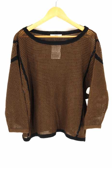 relume JOURNAL STANDARD (レリューム ジャーナルスタンダード) リネンメッシュバイカラープルオーバー レディース トップス