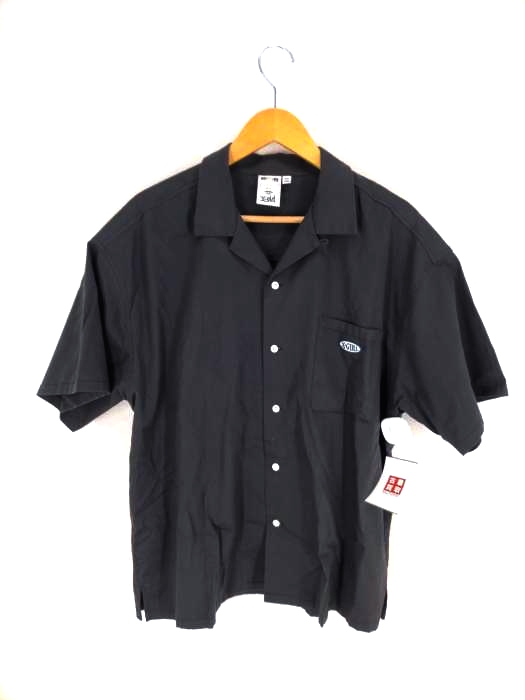 X-girl（エックスガール） CHUBBY OVAL LOGO OPEN COLLAR SHIRT レディース トップス