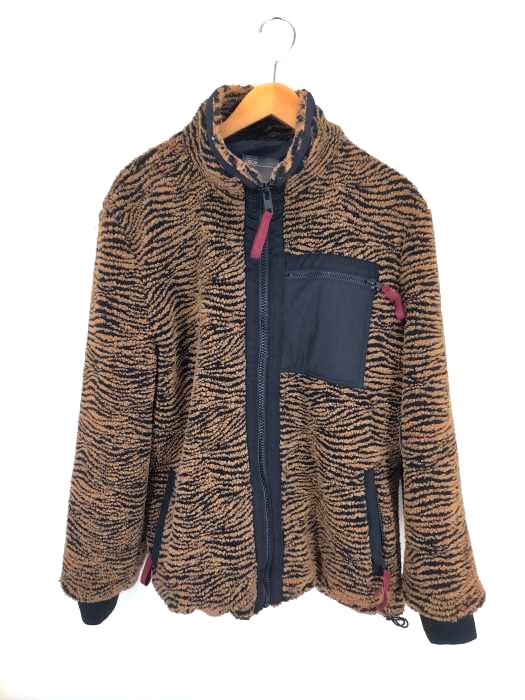 asos（エイソス） ヒョウ柄 フリースジップアップジャケット メンズ アウター