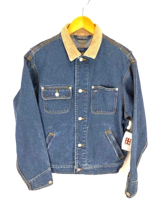 Polo by RALPH LAUREN（ポロバイラルフローレン） 90S 襟コーデュロイデニムジャケット メンズ アウター