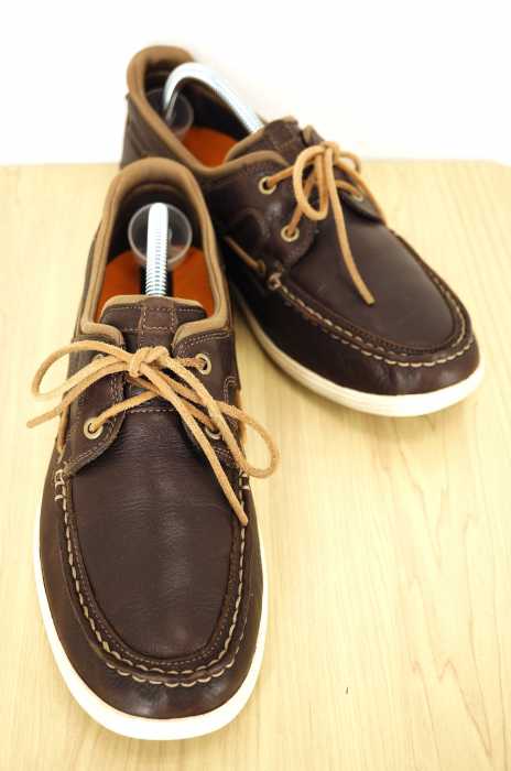 Timberland （ティンバーランド） Leather Deck Boat Shoes メンズ シューズ