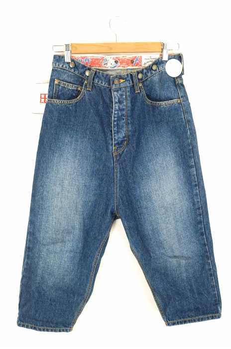 Vivienne Westwood ANGLOMANIA(ヴィヴィアンウエストウッド アングロマニア) バックポケットオーブ刺繍サルエルデニム レディース パンツ