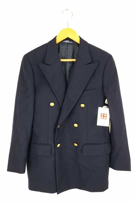 Polo by RALPH LAUREN （ポロバイラルフローレン） 金ボタン 2Bピークドラペルダブルブレストテーラードジャケット メンズ アウター