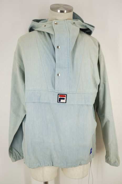FILA × monkey time (フィラ × モンキータイム) TWL PO ANRK dnm デニムアノラックパーカー　 メンズ アウター