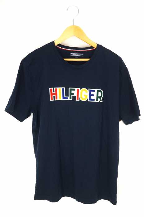 TOMMY HILFIGER （トミーヒルフィガー） フロッキーロゴプリントTシャツ メンズ トップス