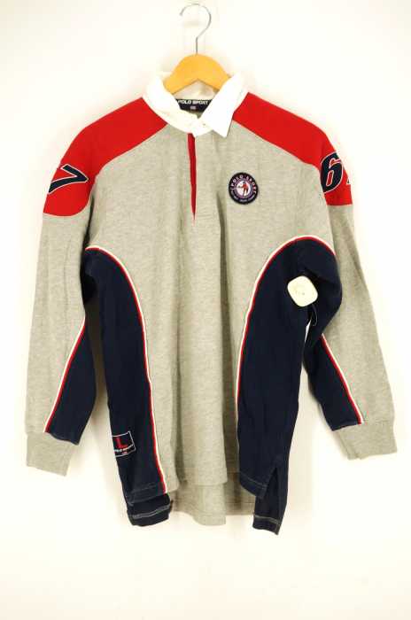 POLO SPORT RALPH LAUREN （ポロスポーツラルフローレン） フロントワッペン付き長袖ポロシャツ メンズ トップス