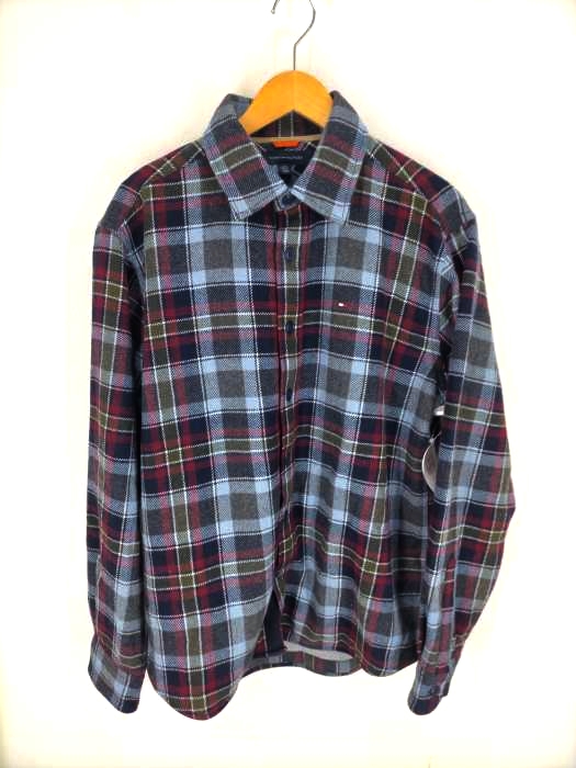 TOMMY HILFIGER（トミーヒルフィガー） チェック柄 ウールフランネルシャツ メンズ トップス