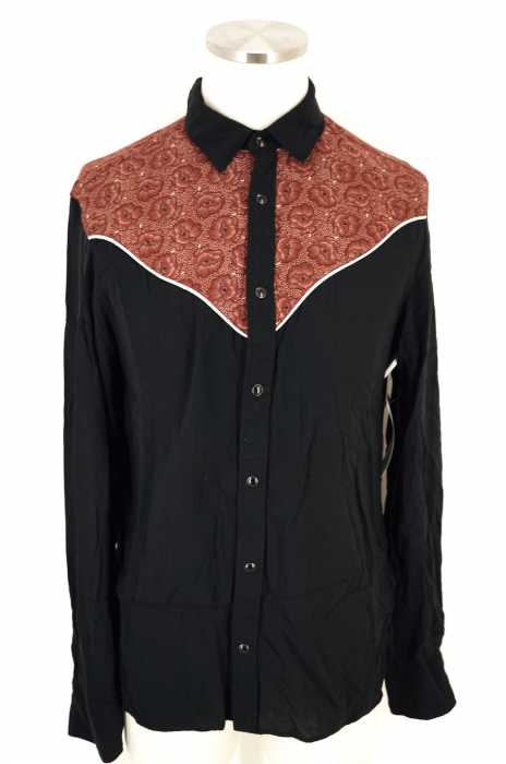 ALLSAINTS SPITALFIELDS （オールセインツスピタルフィールズ） レーヨンスナップボタンシャツ メンズ トップス