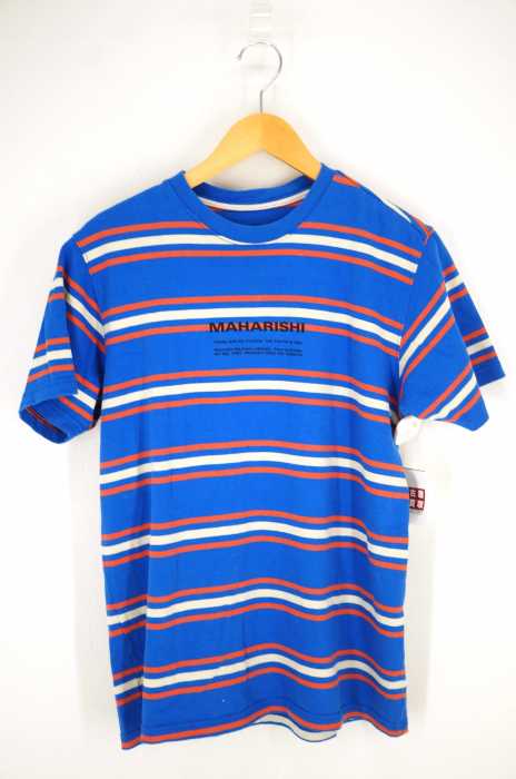 MAHARISHI(マハリシ) フロントロゴプリントボーダーTシャツ メンズ トップス