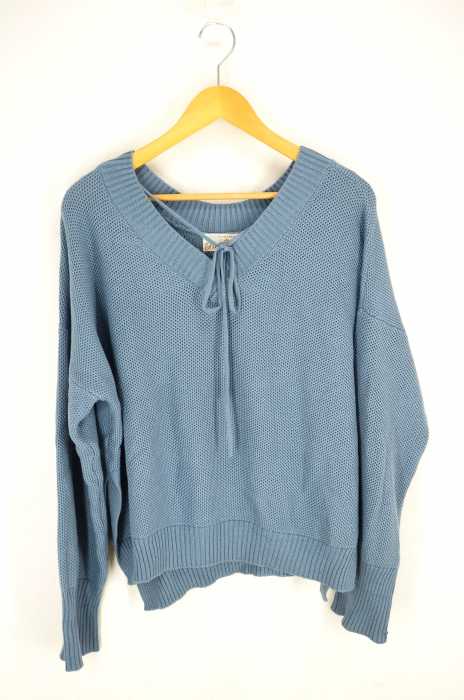 Broderie&Co(ブロードゥリーアンドコー) フロント紐Vネックニット レディース トップス