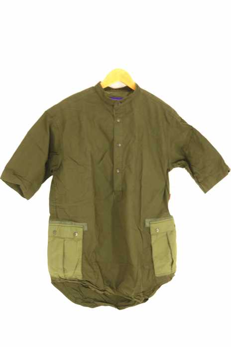 YARDAGE(ヤーデージ) ハーフボタン ミリタリーシャツ メンズ トップス