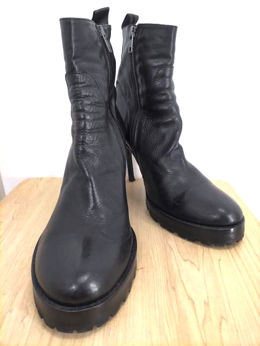 ANN DEMEULEMEESTER （アンドゥムルメステール） サイドジップヒールブーツ レディース シューズ