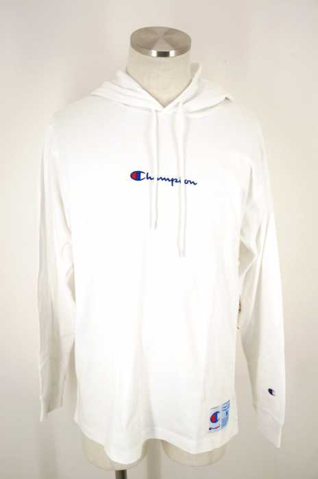 Champion （チャンピオン） ロングスリーブフードTシャツ メンズ トップス