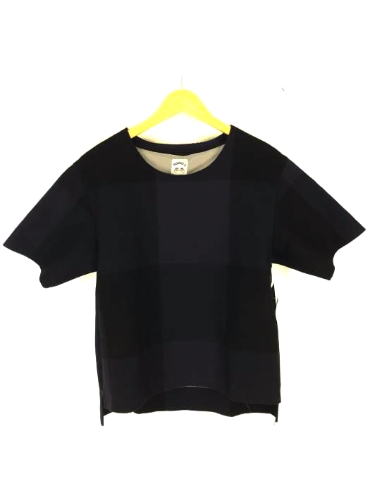 SUNSEA（サンシー） サイドジップチェック柄ウールプルオーバー メンズ トップス