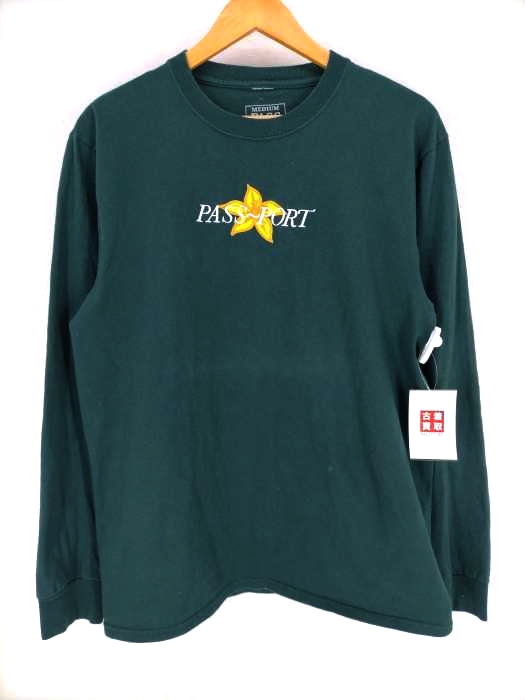 PASSPORT（パスポート） フラワー刺繍カットソー メンズ トップス