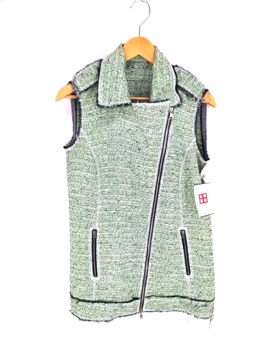 MSGM（エムエスジーエム） ツイードノースリーブライダースジャケット レディース アウター