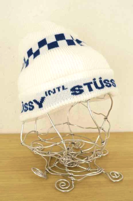 Stussy チェッカー ニットビーニー ☆送料・関税込☆Stussy☆Stussy Crochet Checker Beanie Olive