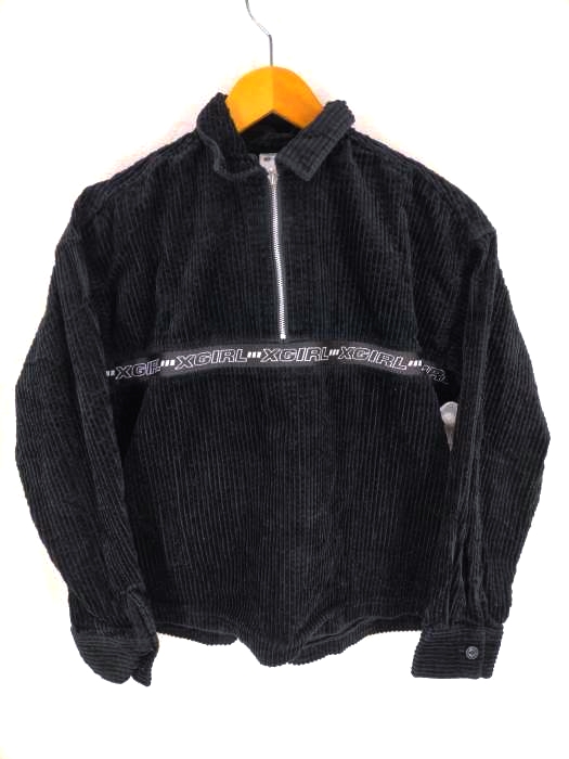 X-girl（エックスガール） 17AW CORDUROY HALF ZIP SHIRT