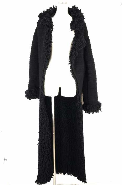 Yohji Yamamoto（ヨウジヤマモト） ボアニットロングコート レディース アウター