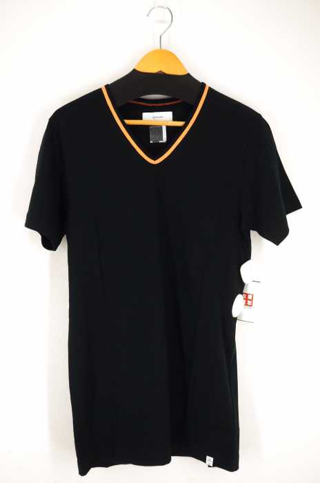 FACETASM （ファセッタズム） 蛍光ラインVネックTシャツ メンズ トップス