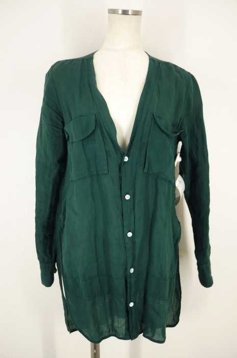 MACPHEE (マカフィー) PIECE DYE RAMIE Vネックチュニック レディース トップス