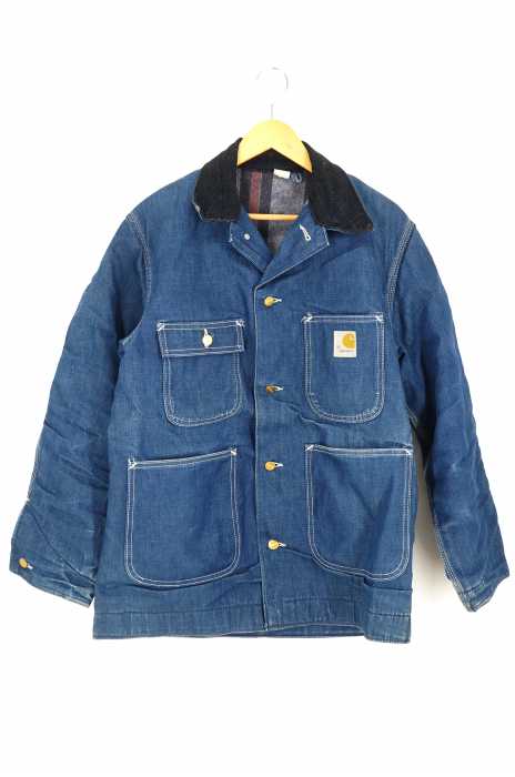 Carhartt (カーハート) デニムカバーオール 裏地ブランケット メンズ アウター