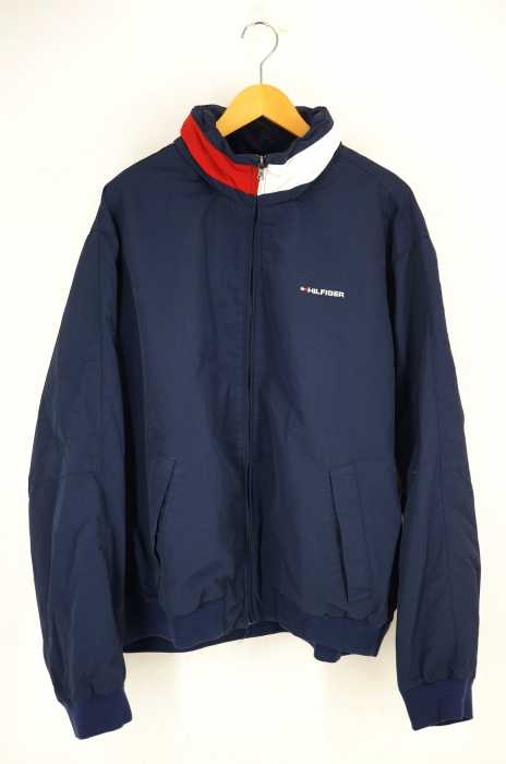 TOMMY HILFIGER （トミーヒルフィガー） 胸ロゴ刺繍ジップアップブルゾン メンズ アウター