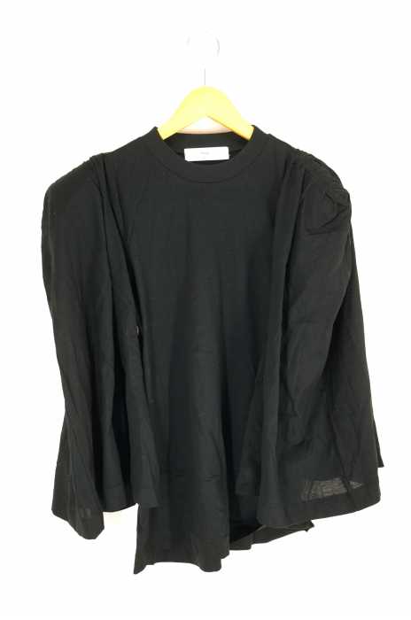TOGA PULLA （トーガプルラ） Silket jersey gathered sleeves レディース トップス