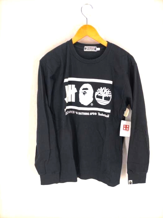 A BATHING APE（アベイシングエイプ） ロゴプリント ロングスリーブTシャツ メンズ トップス