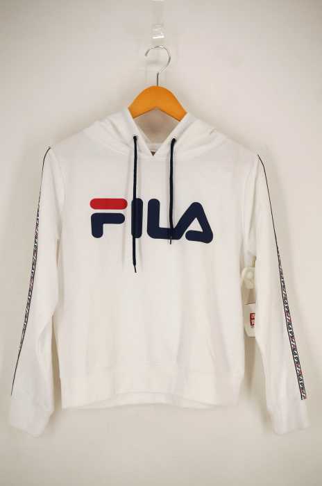 FILA （フィラ） ショート丈ロゴプリントプルオーバー レディース トップス