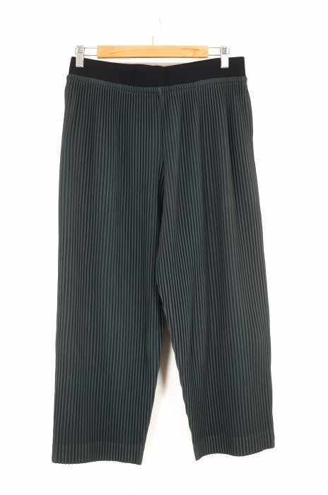 HOMME PLISSE ISSEY MIYAKE（オムプリッセ イッセイミヤケ） エラスティック ウエスト平ゴム プリーツ アンクル丈パンツ メンズ パンツ