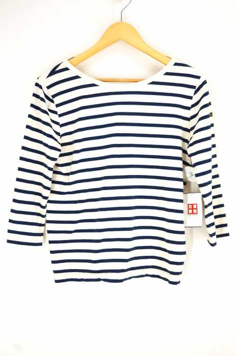 Le minor（ルミノア） バックVネックボーダーカットソー レディース トップス