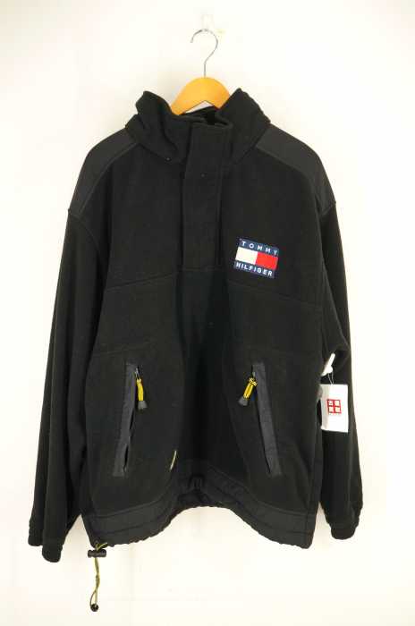 TOMMY HILFIGER （トミーヒルフィガー） OUTDOORS 胸ロゴワッペンハーフジップフリースジャケット メンズ アウター