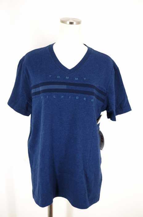 TOMMY HILFIGER (トミーヒルフィガー) Vネック刺繍Tシャツ メンズ トップス