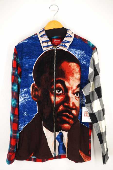 Supreme （シュプリーム） MLK Zip Up Flannel Shirt メンズ トップス