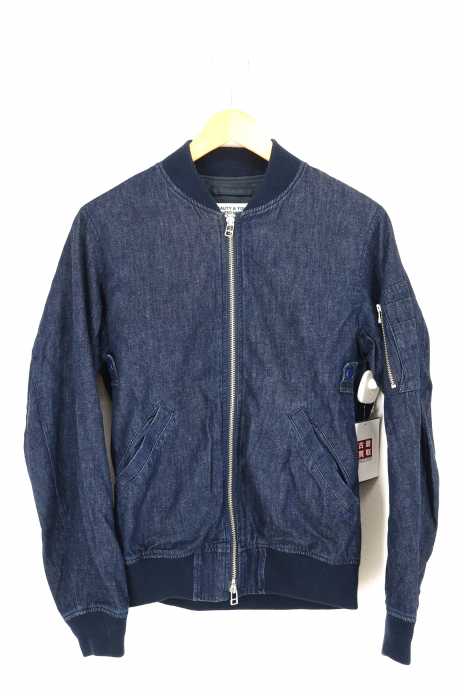 BEAUTY & YOUTH UNITED ARROWS (ビューティーアンドユースユナイテッドアローズ) デニム地MA-1ジャケット ブルゾン メンズ アウター