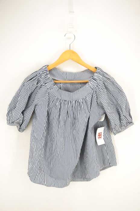 franche lippee black(フランシュリッペ ブラック) でっかいリボン5分袖ブラウス レディース トップス