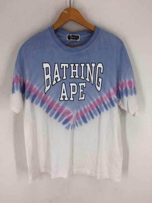 A BATHING APE（アベイシングエイプ） タイダイ ロゴプリントTシャツ レディース トップス