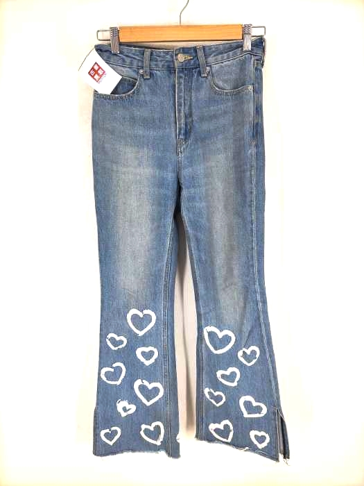 X-girl（エックスガール） HIGH WAISTED HEART FLARE DENIM レディース パンツ
