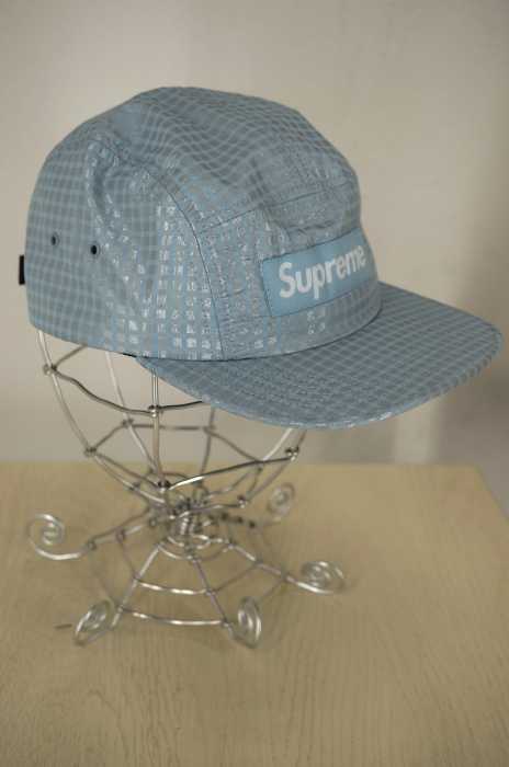 Supreme （シュプリーム） Metallic Check Camp Cap キャンプ メンズ 帽子